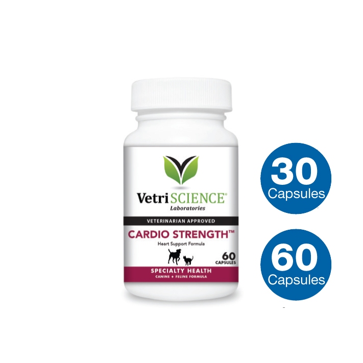CARDIO STRENGTH 30 Capsules 60 Pet Dog Cat Heart SupplementSupport