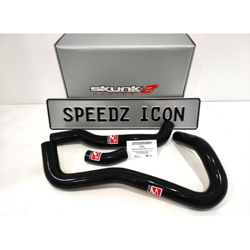 Skunk2 92-00 Honda Civic/93-97 Del Sol (Non DOHC VTEC) Radiator Hose Kit (Blk/Rd 2 Hose Kit) main image 1