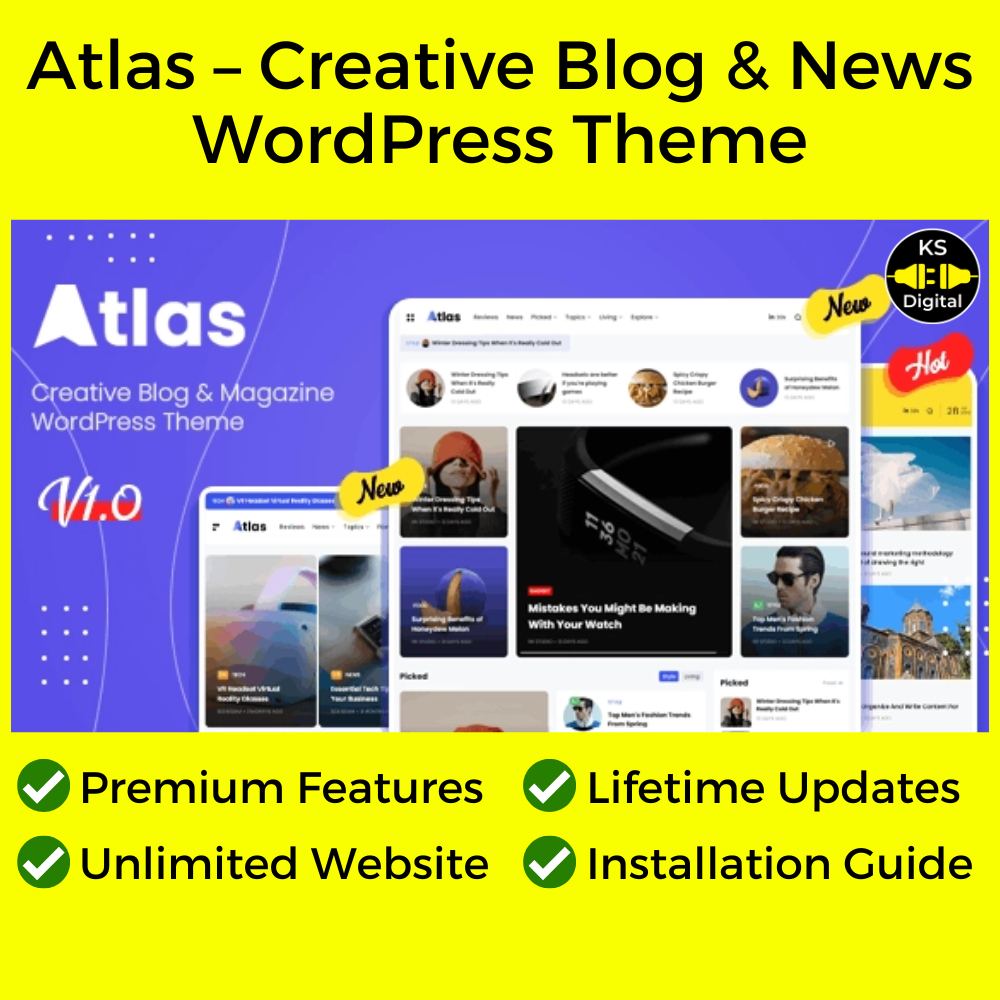 [Latest] Atlas - Creative Blog & News WordPress Theme (Free Updates ...