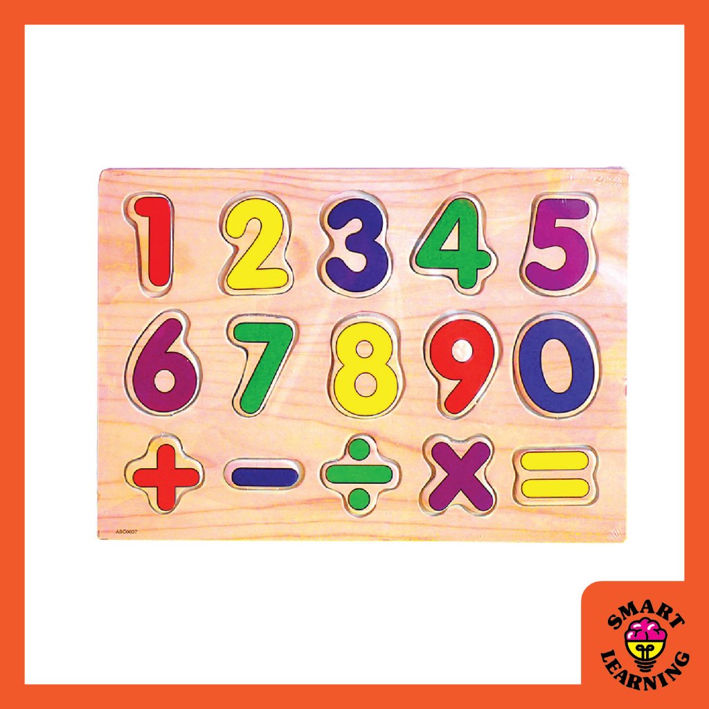 🔥READY STOCK🔥 KIDS EDUCATIONAL NUMBER WOODEN PUZZLE BABY TOYS EARLY ...