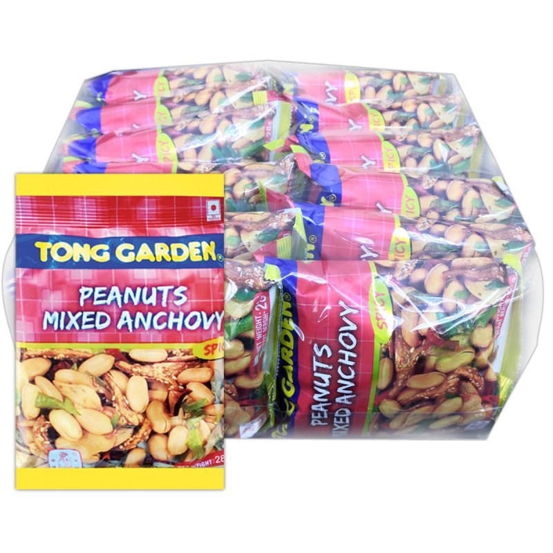 12 Packs Tong Garden Peanuts Mixed Anchovy 30g Each HALAL (LOCAL READY