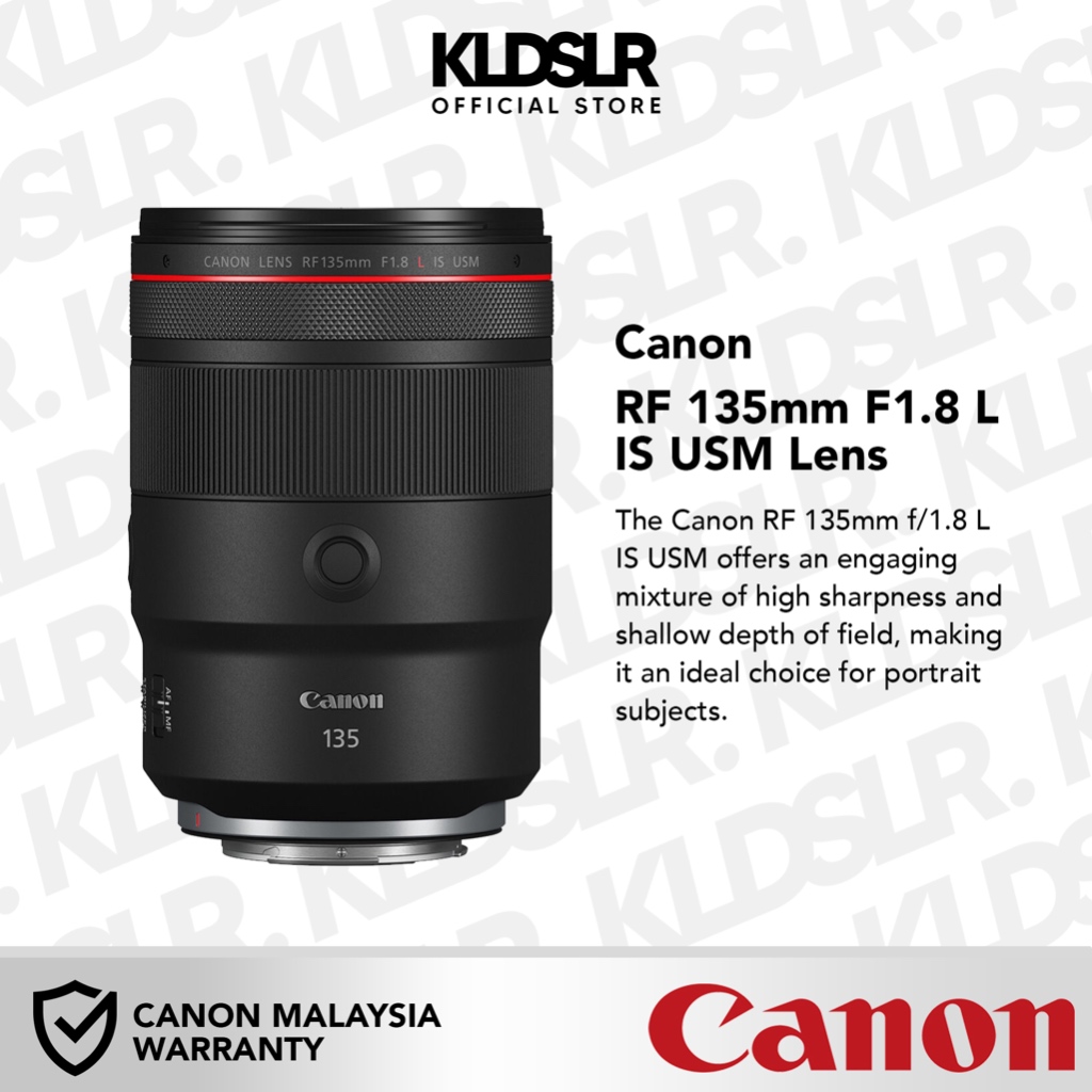 Canon RF 135mm F1.8 L IS USM Lens RF135MM (ORIGINAL CANON MALAYSIA ...