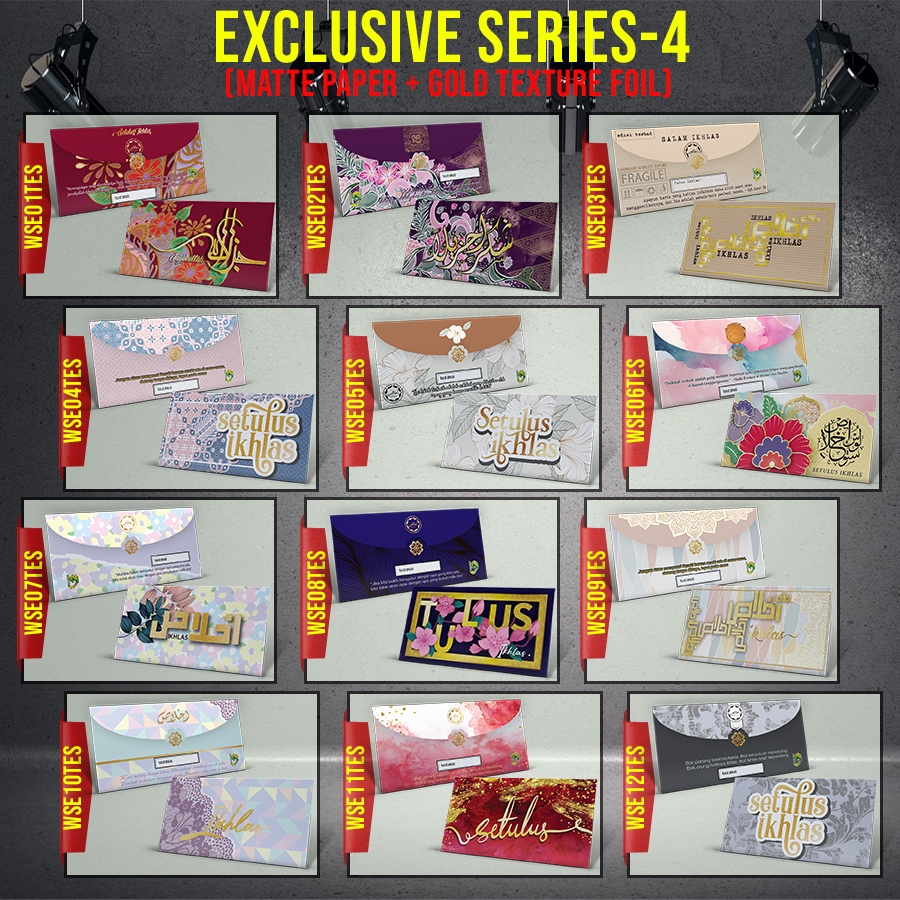 Sampul Raya EXCLUSIVE. SAMPUL RAYA 2025 TEXTURE EMBOSSED SERIES-5PCS ...