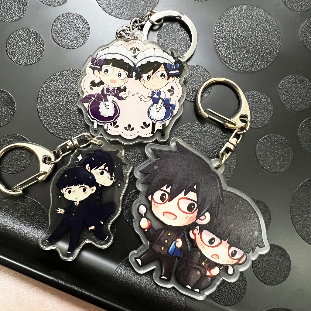 Mob Psycho - 3 Acrylic Keychains Set (shigeo Kageyama & Ritsu Kageyama 