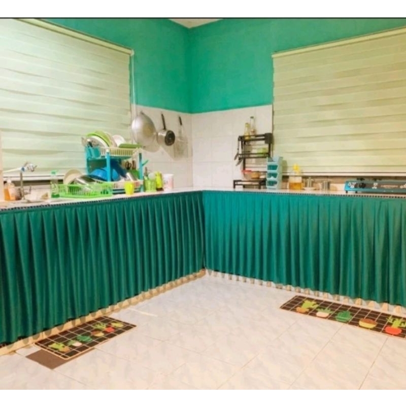 LANGSIR / SKIRTING TABLE TOP ( FREE VELCRO ) BANQUET TABLE LANGSIR