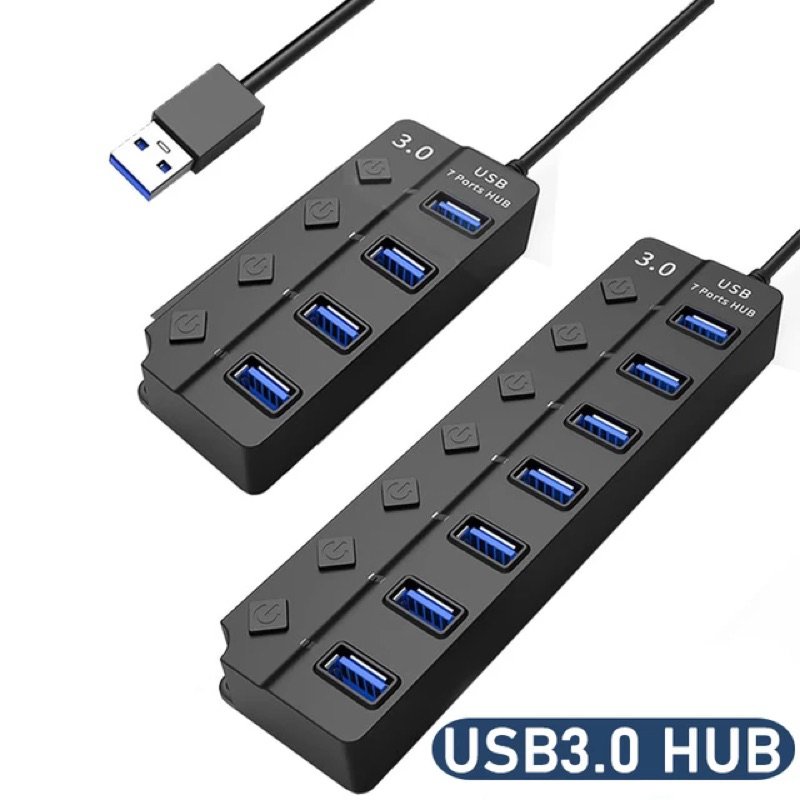 USB 3.0 Power Adapter 4/7 Port Multi USB Splitter Hub USB Hub 2.0 USB ...