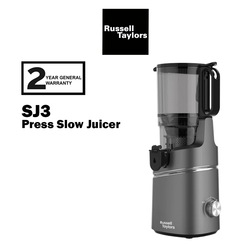 Russell Taylors Slow Juicer with 80mm Wide Feeding Tube SJ2 / SJ3 with
