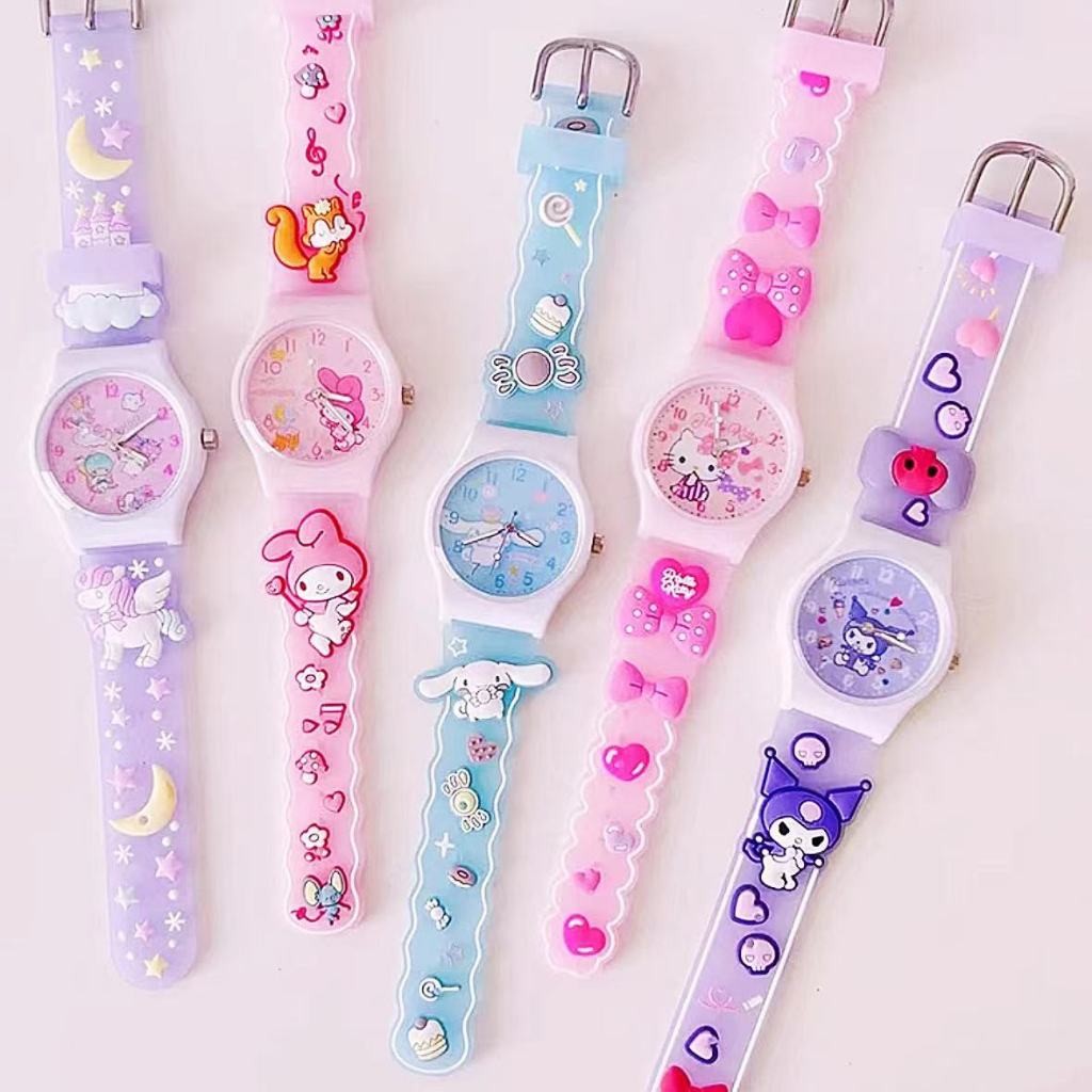 Sanrio Cartoon Kid Watch / Melody Kuromi / Jam tangan kanak / 卡通造型儿童手表 ...