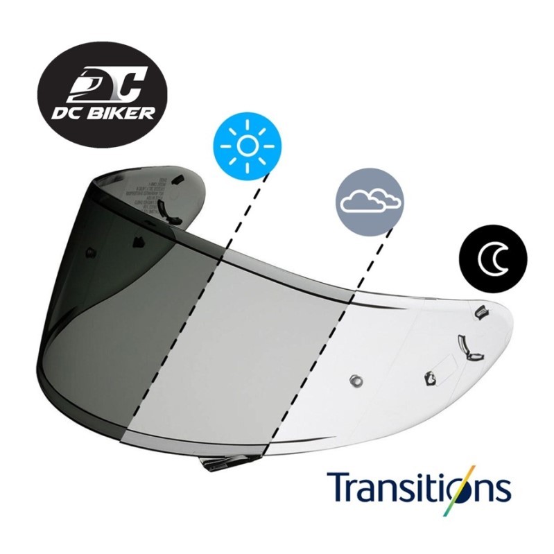 Shoei CWR1 Transitions Photochromic Visor for Shoei Z7 / Shoei XSpirit