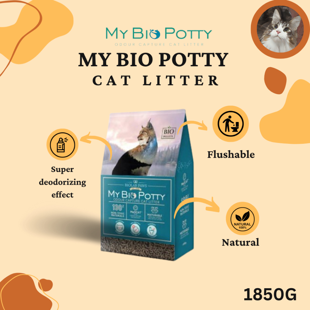 My Bio Potty Cat Litter Bio Pellets (1850G) | Shopee Malaysia