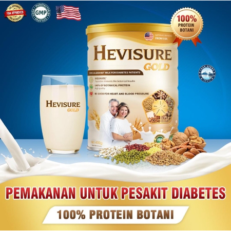 (100% Authentic) Hevisure Gold Diabetic Milk / Susu Diabetic (400g ...