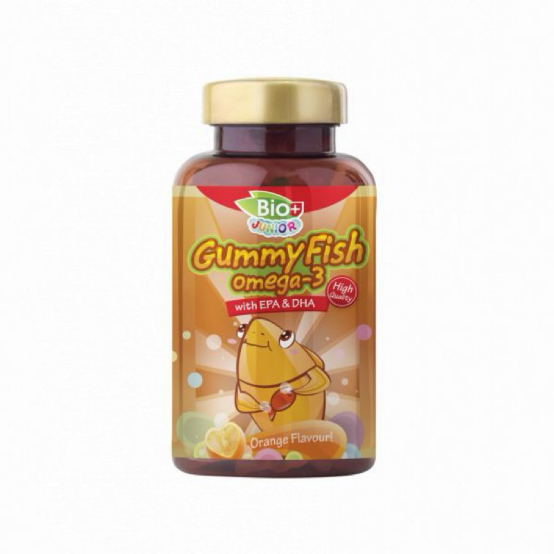 BIO+ JUNIOR GUMMY FISH OMEGA-3 EPA & DHA 60S ORANGE FLAVOUR [expiry: 11 ...
