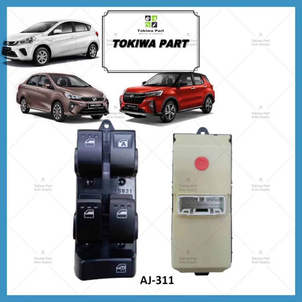 PERODUA NEW MYVI D20N/BEZZA/ARUZ/ATIVA POWER WINDOW MAIN SWITCH MASTER ...