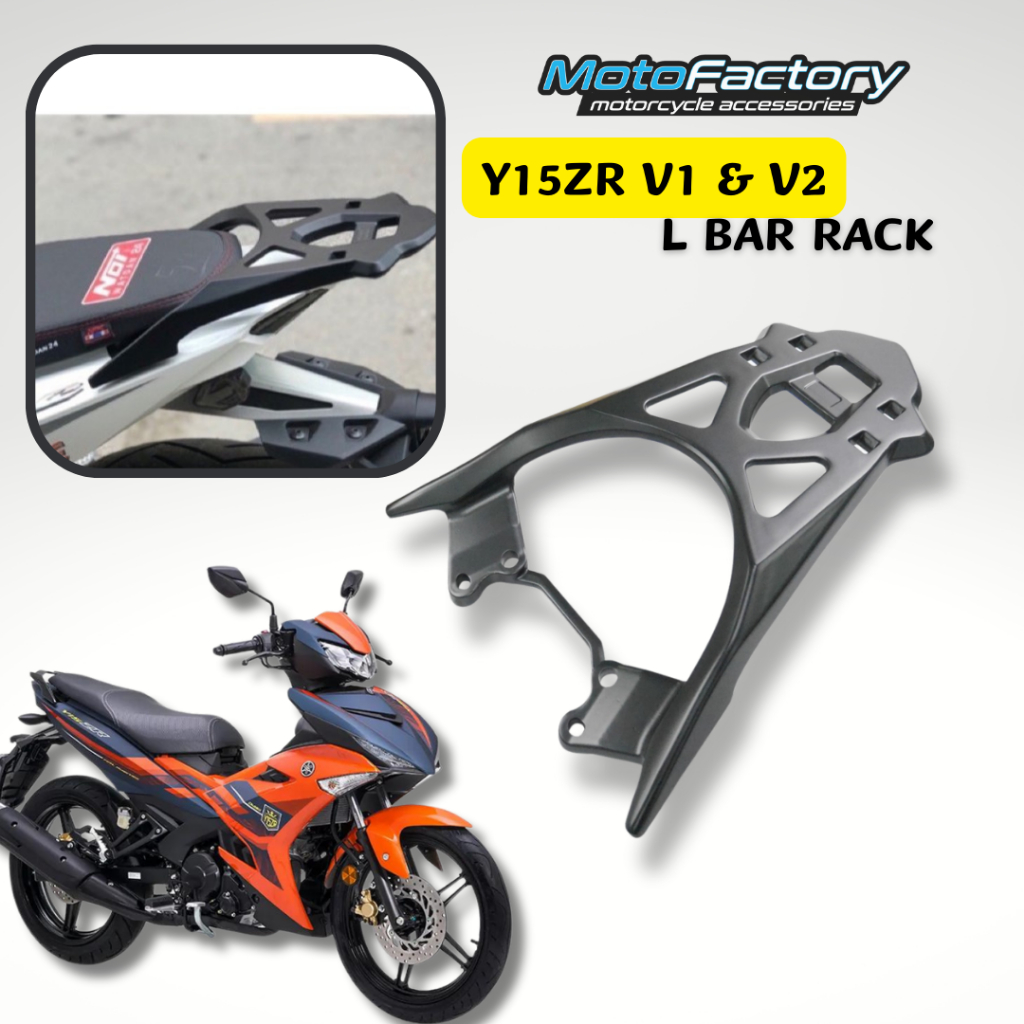 YAMAHA Y15ZR REAR RACK MONORACK TOP BOX RACK SPOILER RACK L BAR RACK # ...