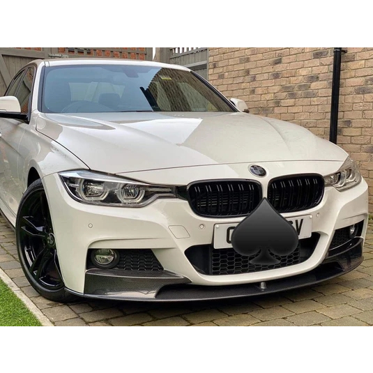 BMW F30 320i 328i 330i M-Performance Front Bumper Lip Carbon B677 ...