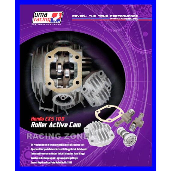 UMA RACING EX5 ROLLER ACTIVE CAM WITH ROCKER ARM SET 100 ORIGINAL
