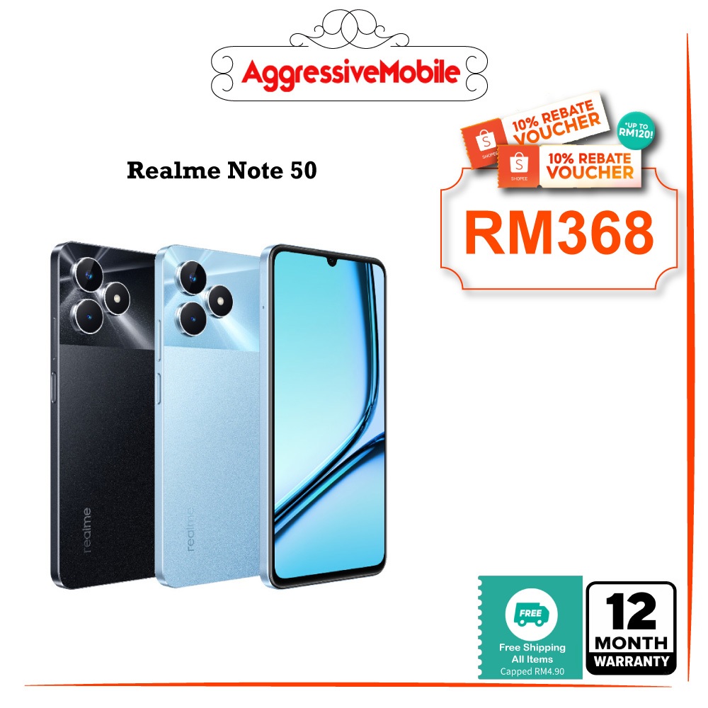 Realme Note 50 [128GB ROM+8GB RAM | Unisoc Tiger T612 | 5000mAh Battery ...