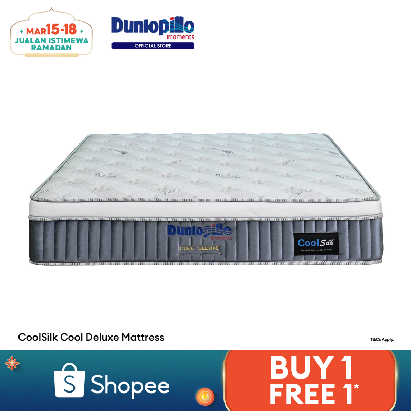 [B1F1] Dunlopillo CoolSilk Cool Deluxe Mattress PREORDER Shopee