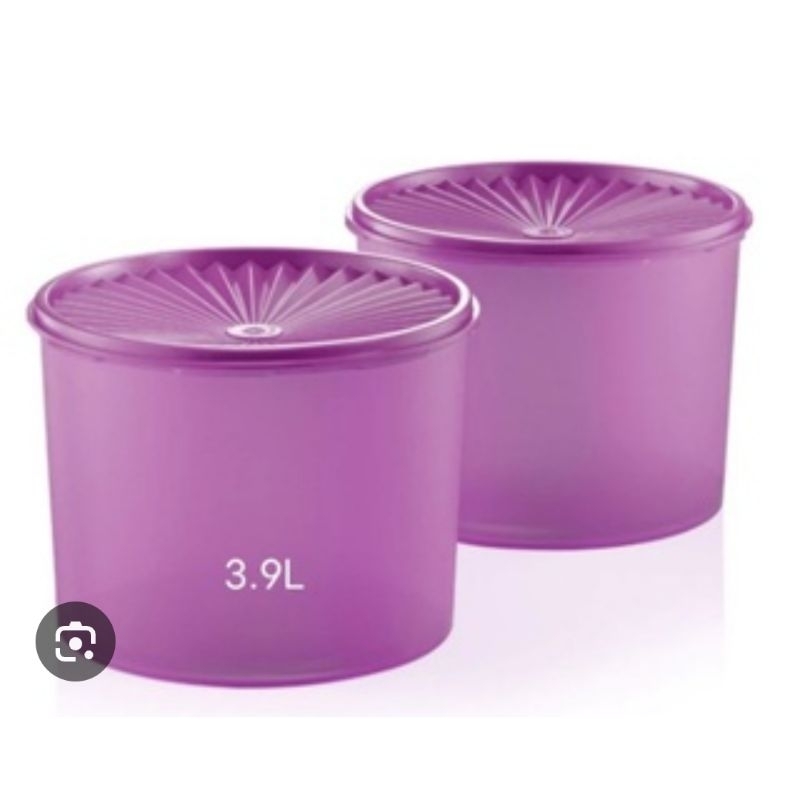 TUPPERWARE DECO CANISTER 3.9L PURPLE (1 PCS) | Shopee Malaysia