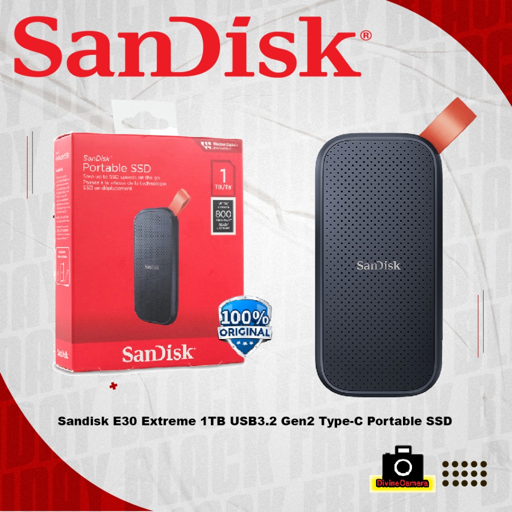 Sandisk E30 Extreme 1TB USB3.2 Gen2 TypeC Portable SSD Shopee Malaysia