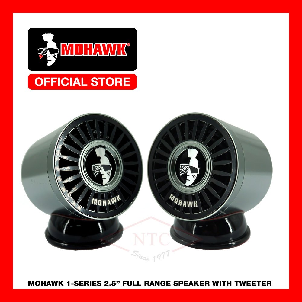 MOHAWK Car Audio 24M1-F2.51 1-SERIES 2.5 Inch Full Range With Tweeter ...