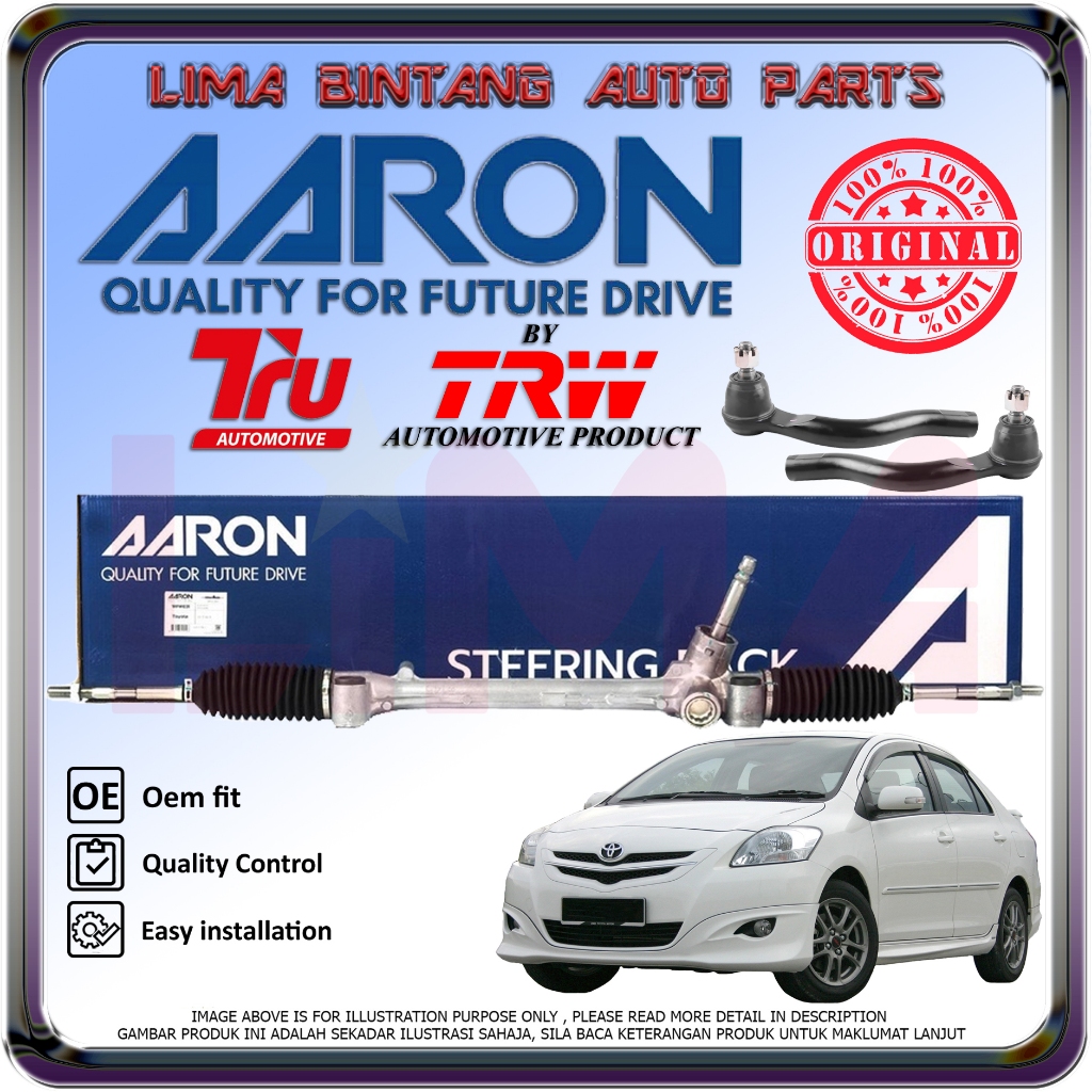 Toyota Vios NCP93 Power Steering Rack Assy AARON *Original* 2007-2012 ...