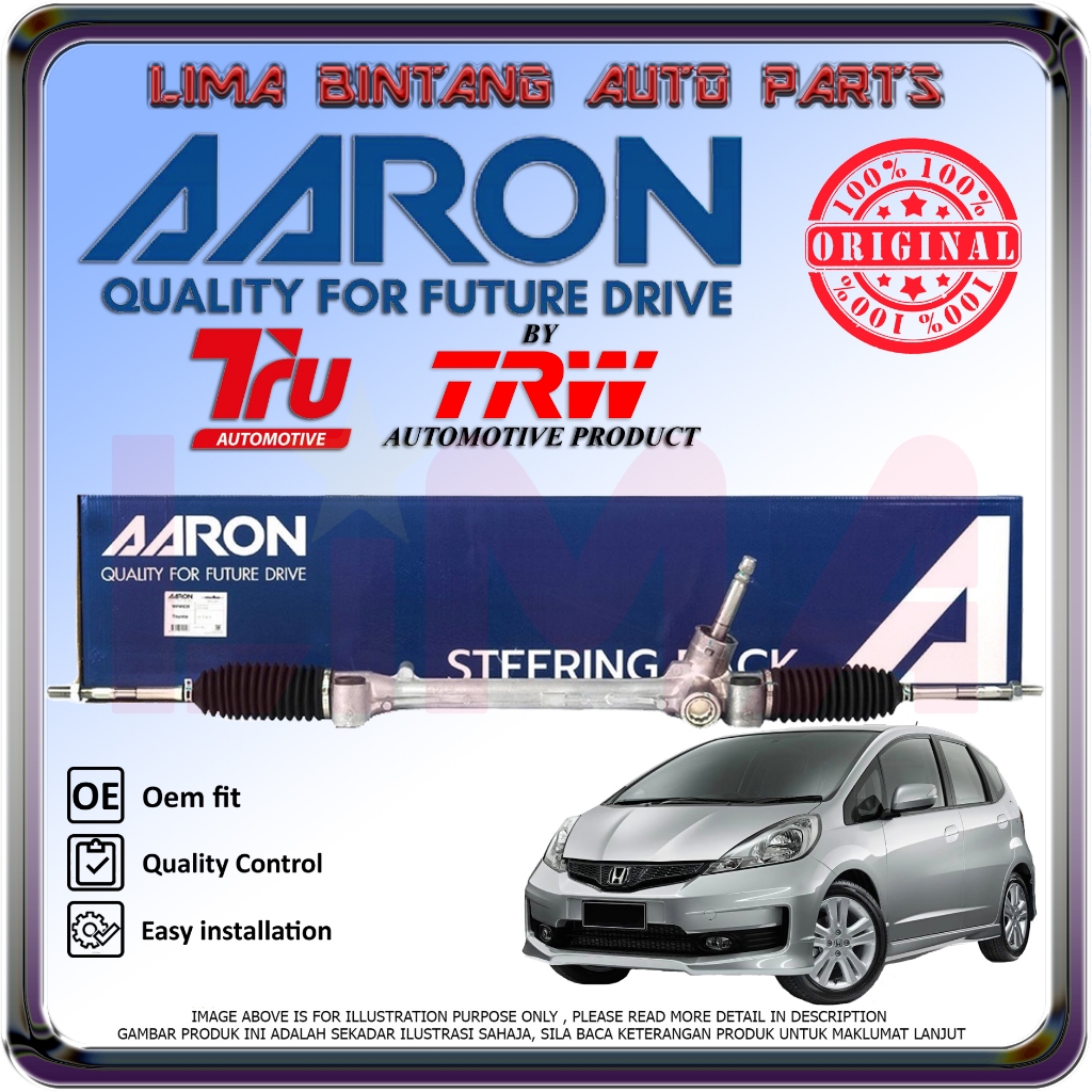 Honda Jazz GE TFO Power Steering Rack Assy AARON *Original* 2009-2013 ...