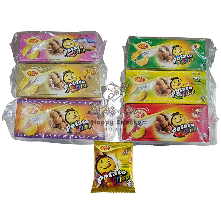 [30pcs x 20g] Win2 Potato Crisp (BBQ/Tomato/Vege/SourCream/Curry ...