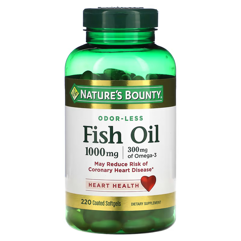 Nature's Bounty, Odor-Less Fish Oil, 1000 mg |1400 mg,| 2400 mg ...