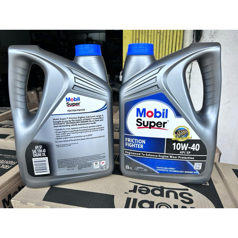 [New Packing] Mobil Super Friction Fighter Semi Synthetic 10W/40 API-SP ...