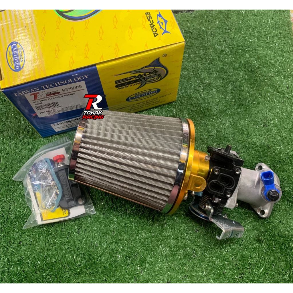 SYM VF3I THROTTLE BODY&TRUMPET PREMIUM SET (ESPADA) 34MM/36MM | Shopee ...