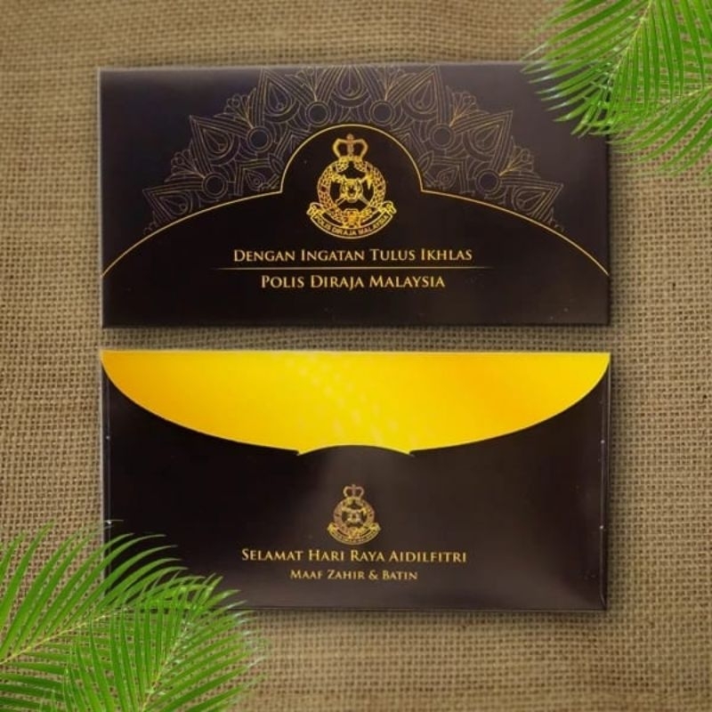 SAMPUL DUIT RAYA EDISI PDRM 2024 (20 PCS) | Shopee Malaysia