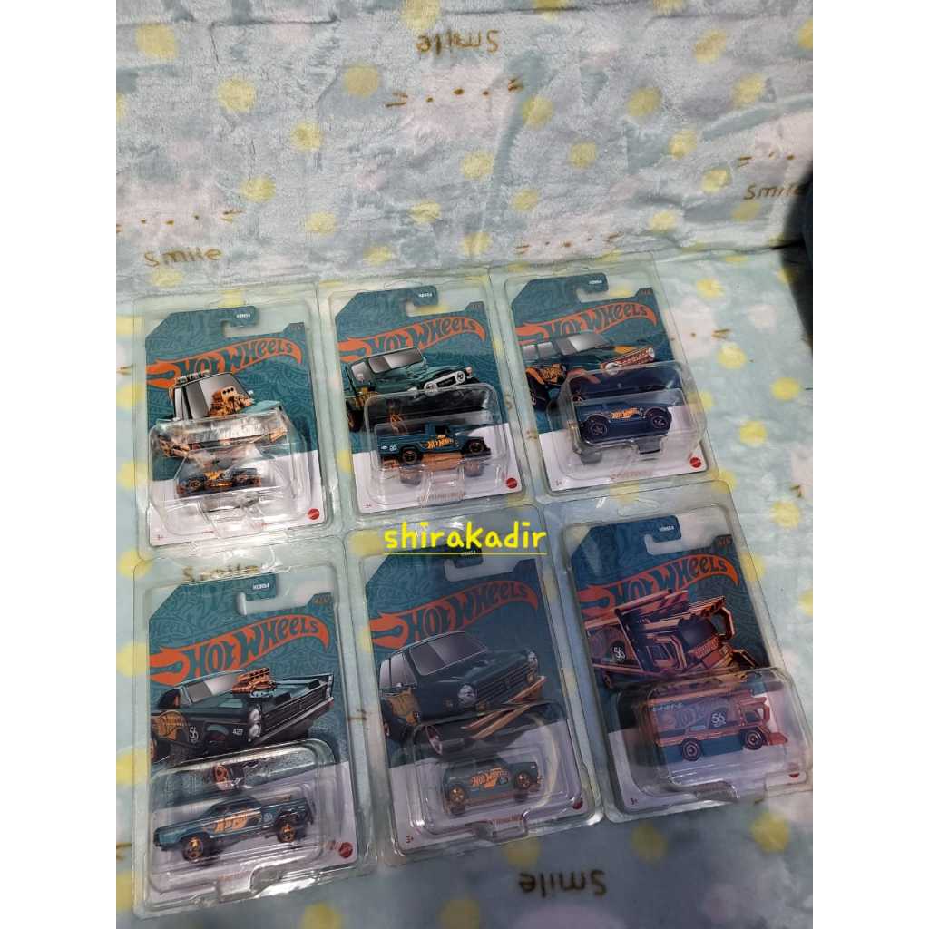 Lot De 5 Voitures Hot Wheels - Édition 56e Anniversaire Perle & Chrome - Nissan Silvia S14 Drift (2024)