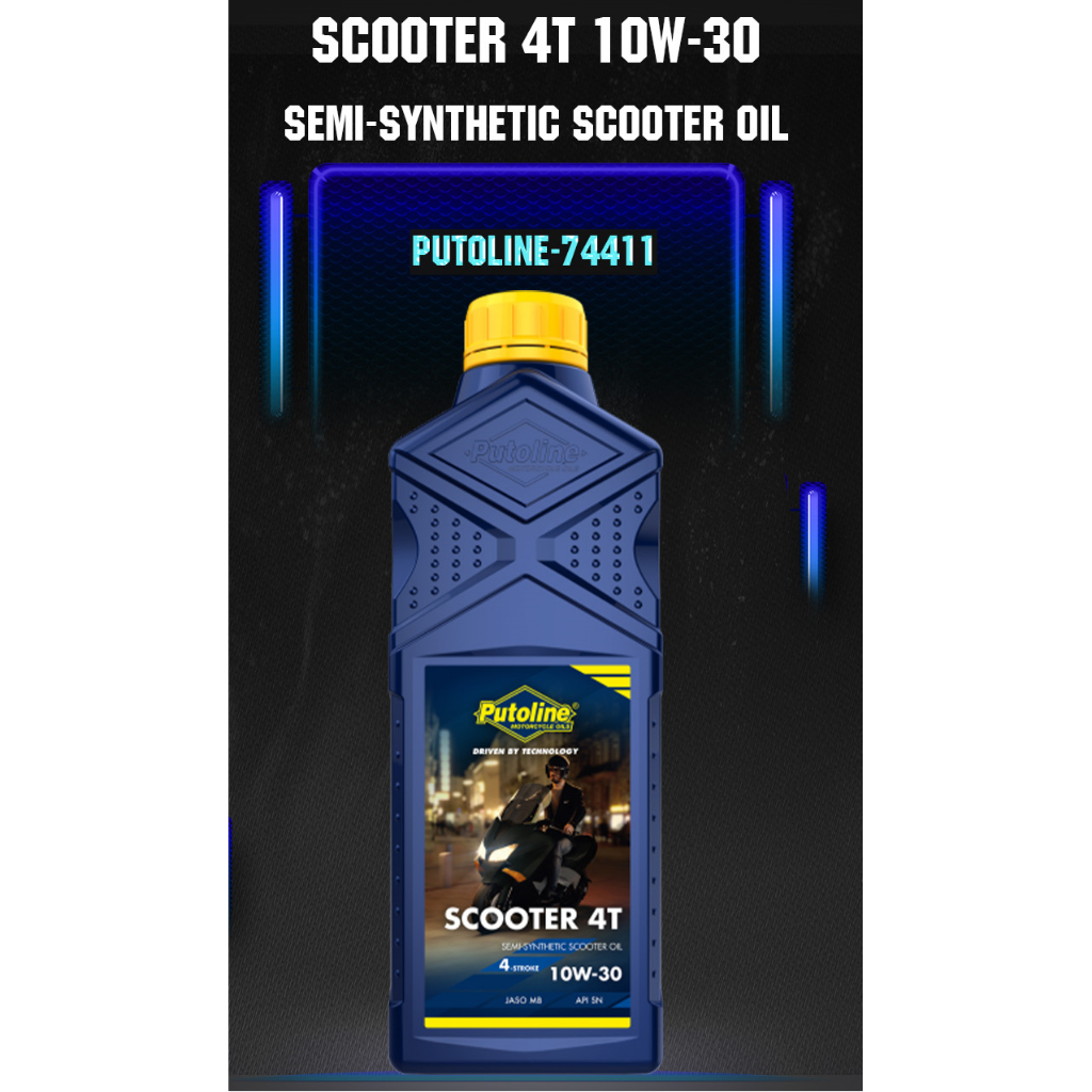 PUTOLINE SCOOTER Oils SCOOTER 4T 10W30 SemiSynthetic 4Stroke Engine