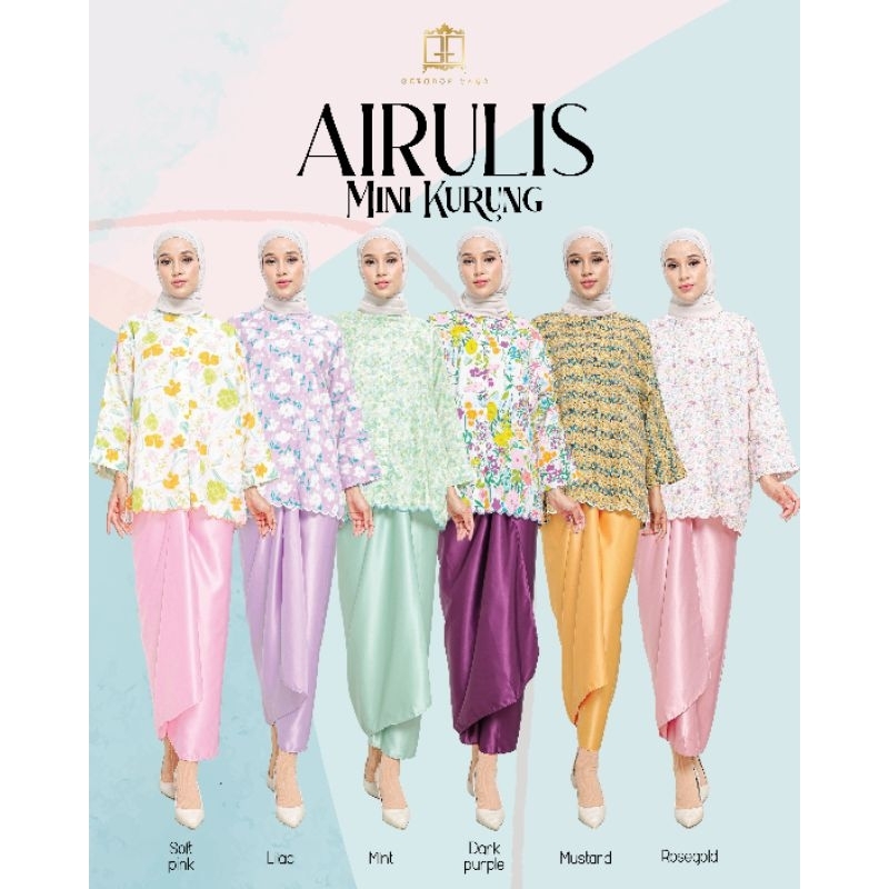 AIRULIS | PARIO set Pario | Mini kurung Pario | Baju raya 2024 | Shopee ...