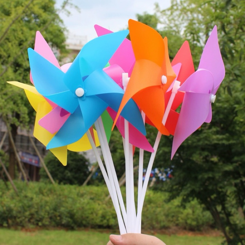 Plastic Windmill Garden Outdoor Spinner Pinwheel Kids Toys Kincir Angin ...
