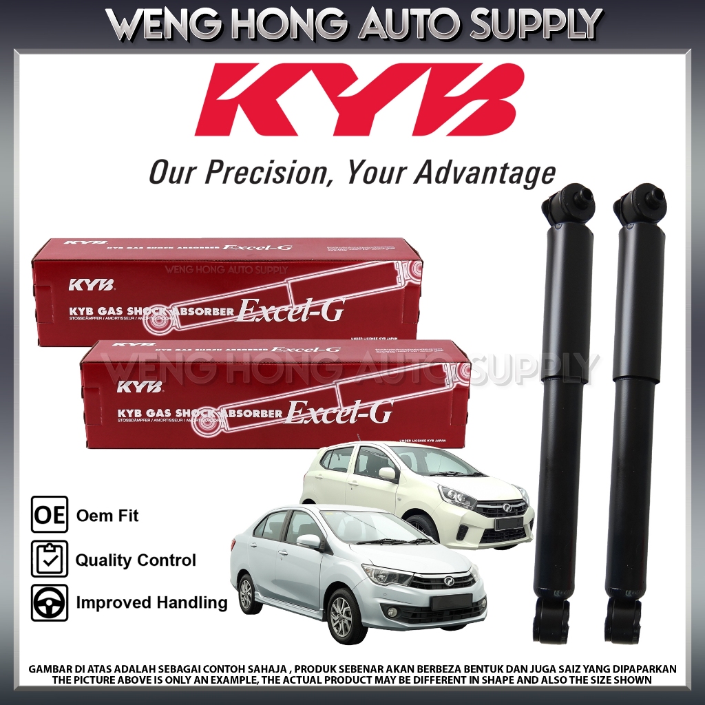 Kayaba Perodua Axia Bezza Rear Shock Absorber Kyb Excel G Gas Shopee Malaysia