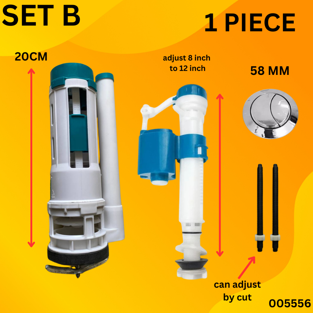 0034 50MM Full Set Toilet Water Tank Valve Toilet Water Tank Flush ...
