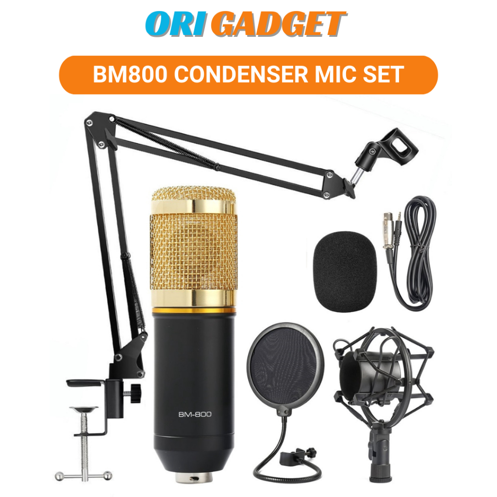 Professional Condenser Audio BM800 Studio Microphone Vocal Recording ...