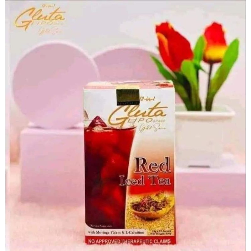 ready stock gluta lipo red iced tea juice Shopee Malaysia