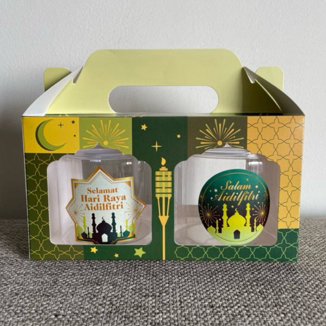 Hari Raya Gift Box(For 2 Cookies Container) | Shopee Malaysia