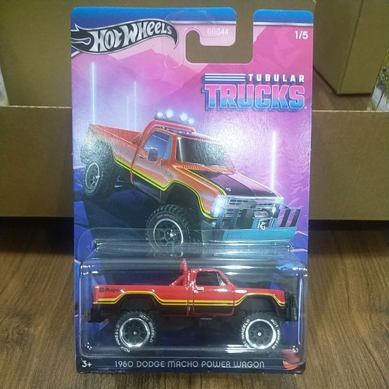 V8 HOT WHEELS TUBULAR TRUCKS 1980 DODGE MACHO POWER WAGON RED | Shopee ...