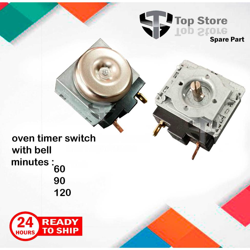 microwave oven timer switch round shape with bell 60/90/120 minit ...