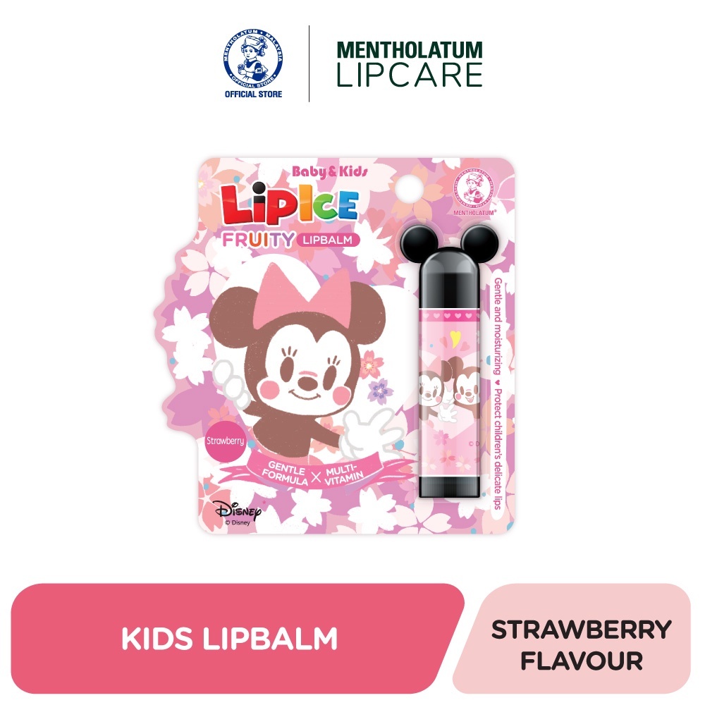 Mentholatum Lipcare LipIce Kids Lipbalm Strawberry Flavor Kids Lipbalm ...