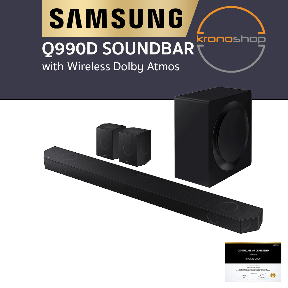 Samsung Q990D Soundbar with Wireless Dolby Atmos HW-Q990D HWQ990D ...