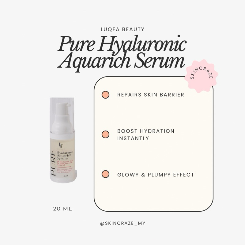 Luqfa Beauty Serum (Hyaluronic Aquarich Serum) | Shopee Malaysia