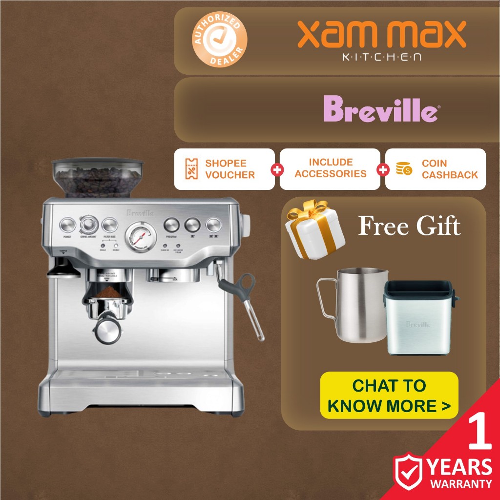 Breville BES870 Barista Express Espresso Coffee Machine Mesin Kopi