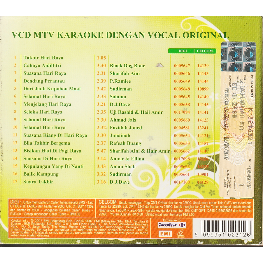 VCD SELAMAT HARI RAYA AIDILFITRI ( ORIGINAL VCD ) | Shopee Malaysia
