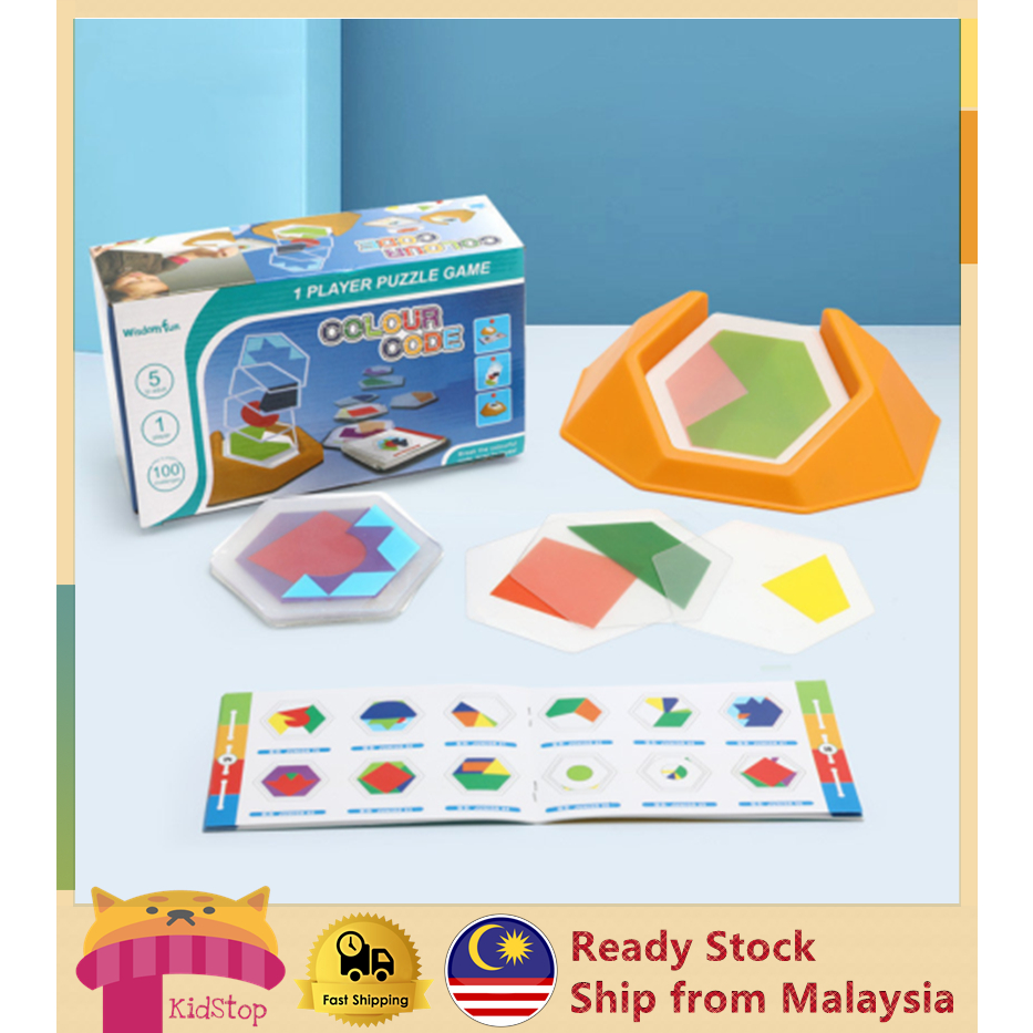 Colour Code Puzzle Games 100 Challenges Educational Tangram Jigsaw ...