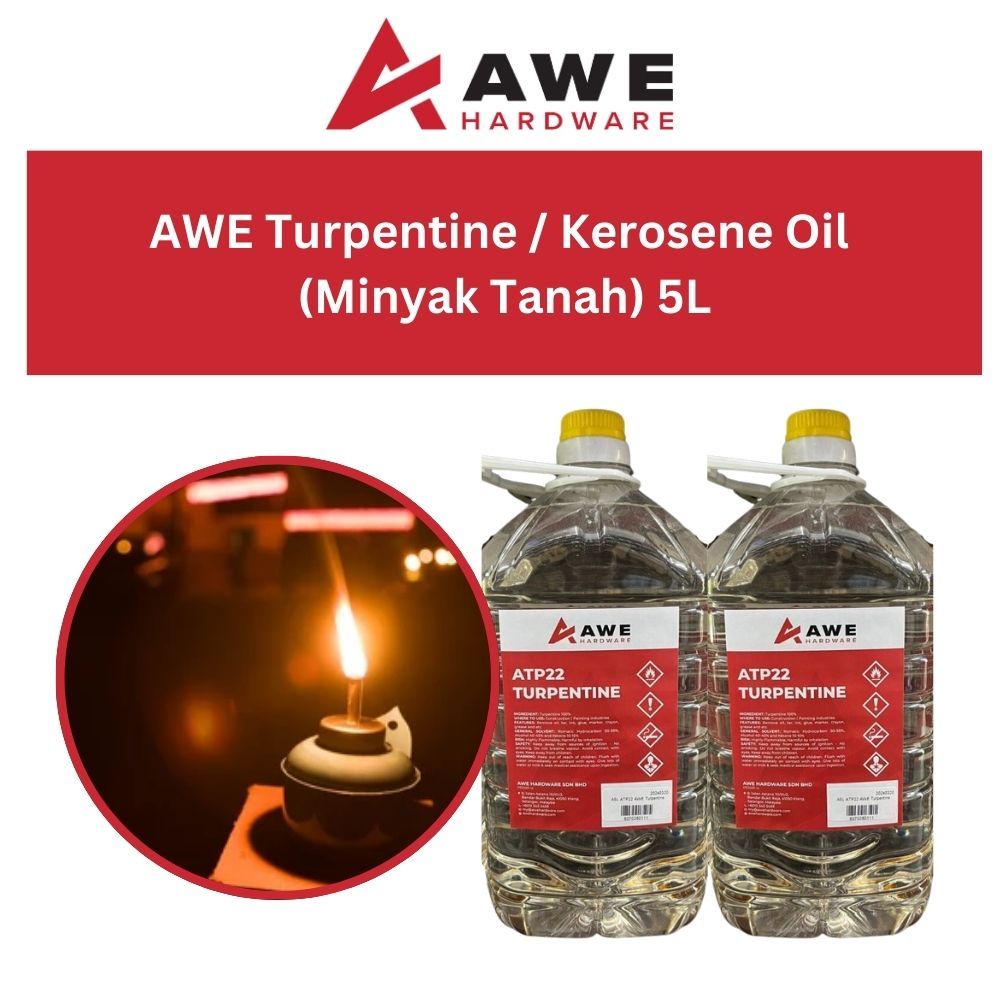 Turpentine 5L Minyak Tanah kerosene oil Kerosin Minyak Pelita Paint